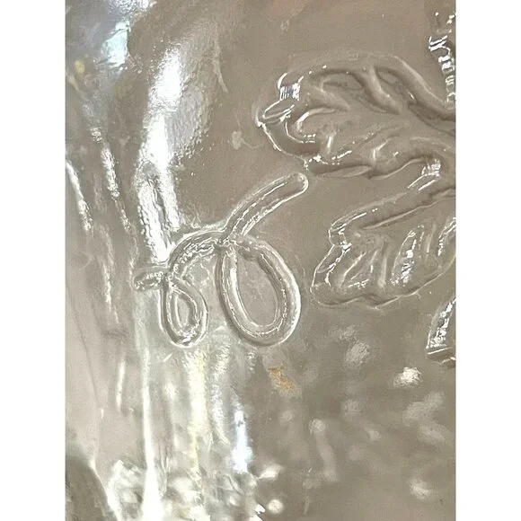 Vintage Punchbowl Glasses Used Matching Set of 2 Grapevines - Picture 16 of 16